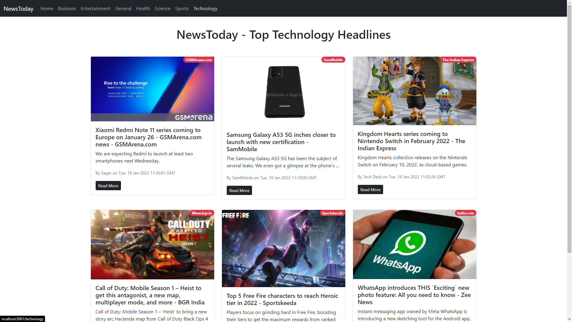 screenshot-News App (Hobby Project)